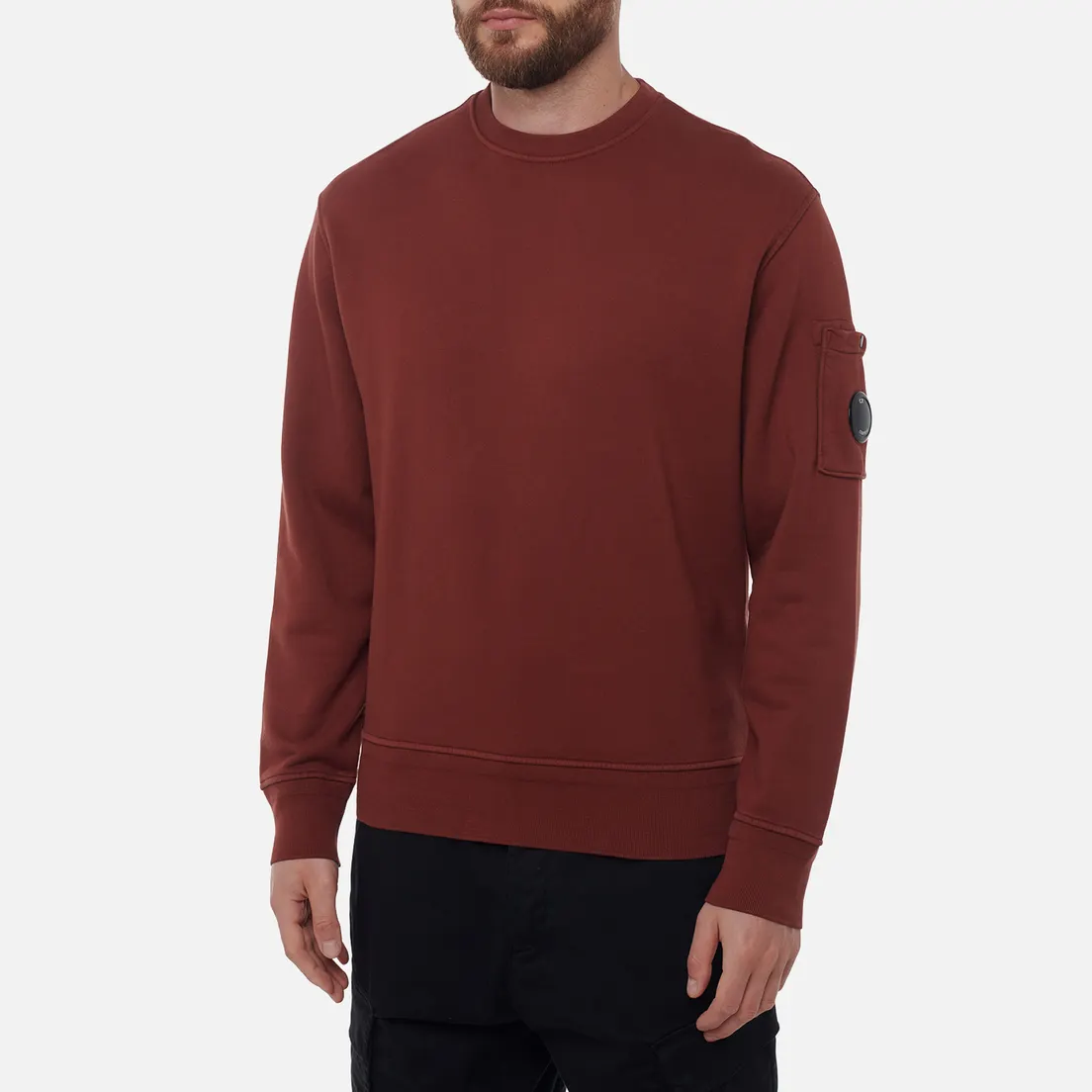 C.P. Company Мужская толстовка Cotton Diagonal Fleece Crew Neck