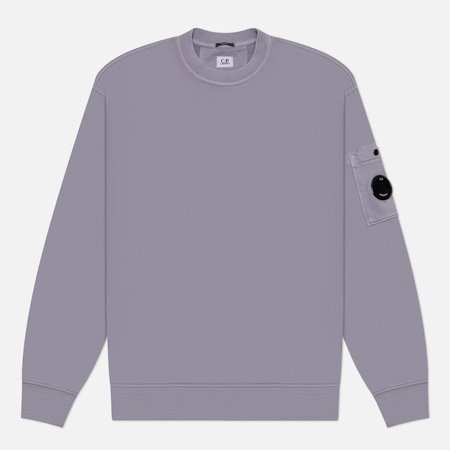 Мужская толстовка C.P. Company Cotton Diagonal Fleece Crew Neck, цвет фиолетовый, размер XL