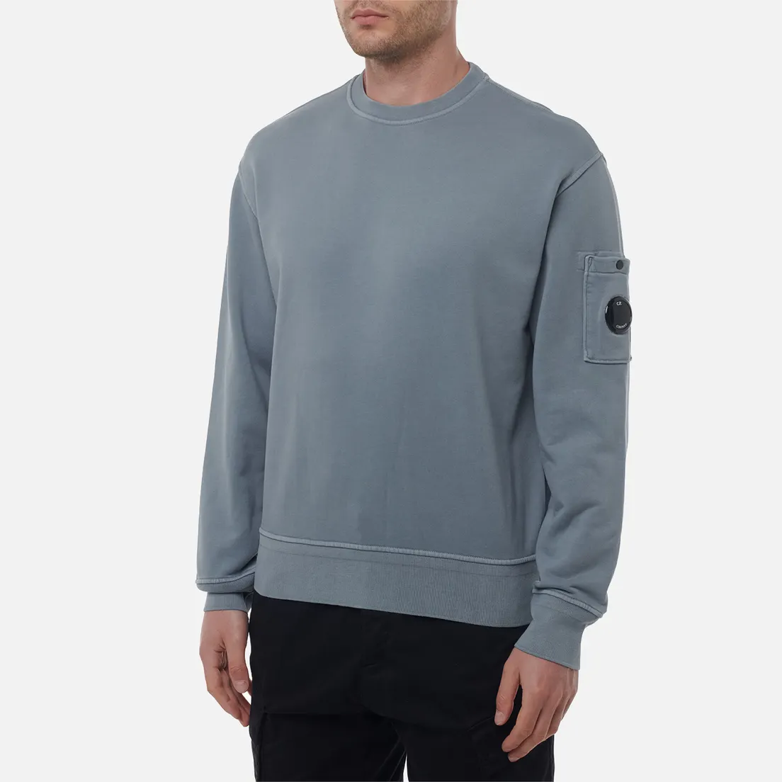 C.P. Company Мужская толстовка Cotton Diagonal Fleece Crew Neck