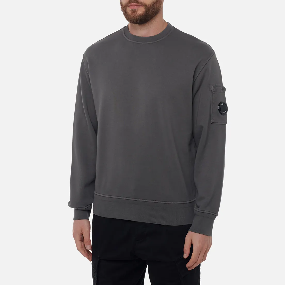 C.P. Company Мужская толстовка Cotton Diagonal Fleece Crew Neck