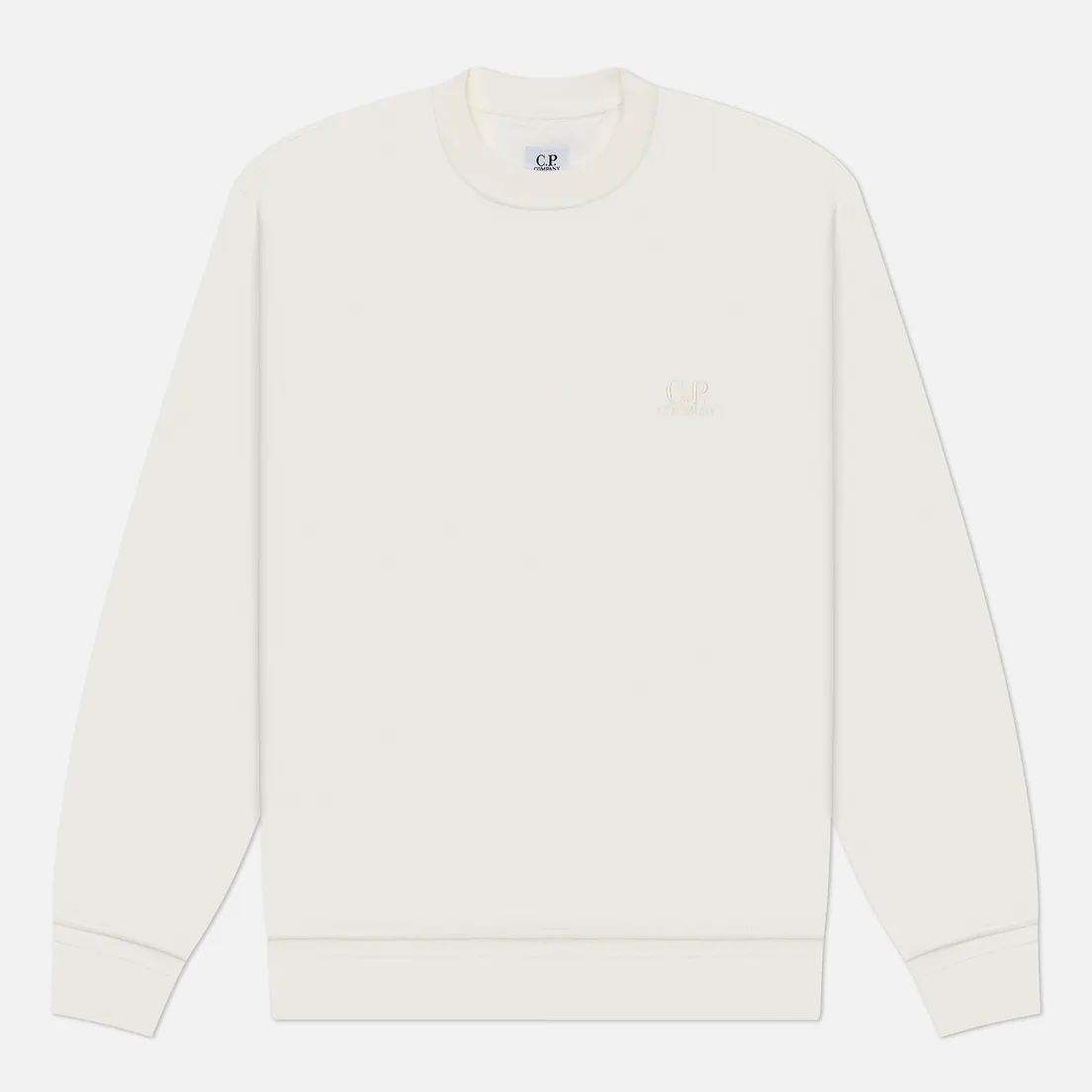 C.P. Company Мужская толстовка Cotton Diagonal Fleece Crew Neck Logo
