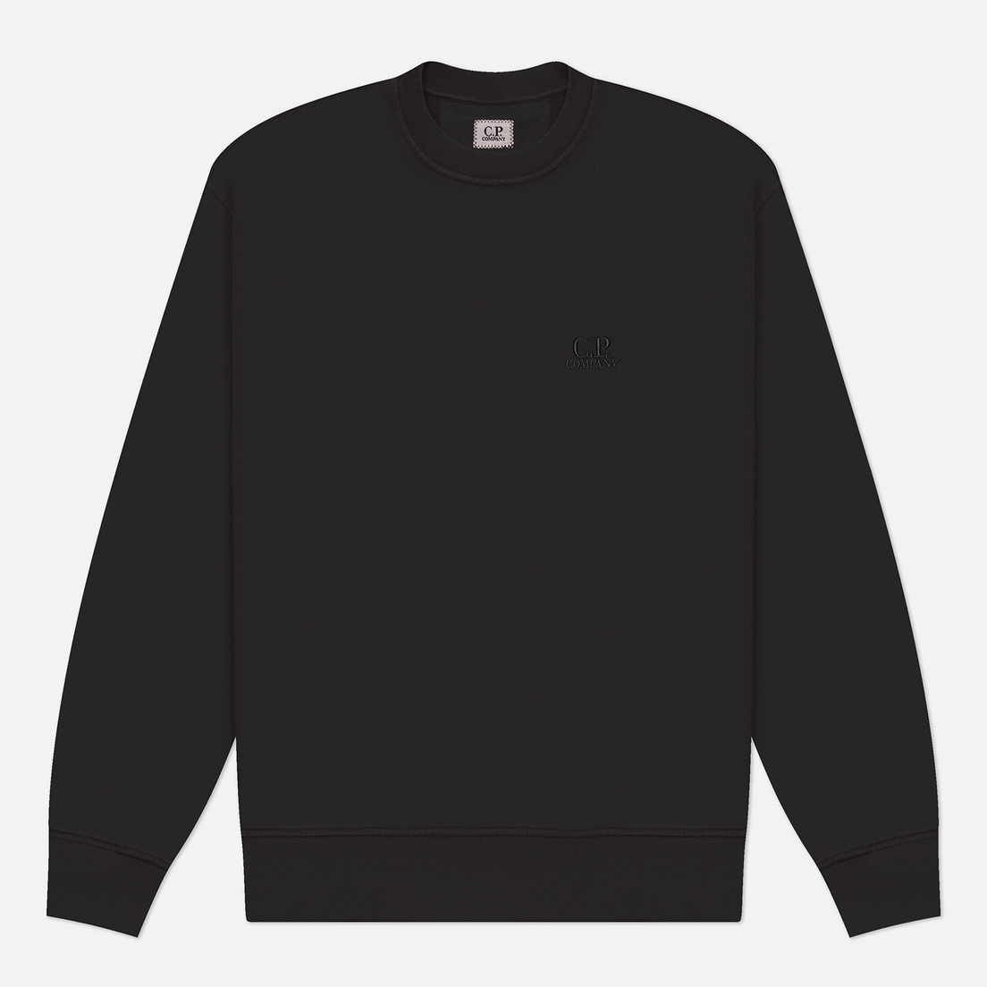 C.P. Company Мужская толстовка Cotton Diagonal Fleece Crew Neck Logo