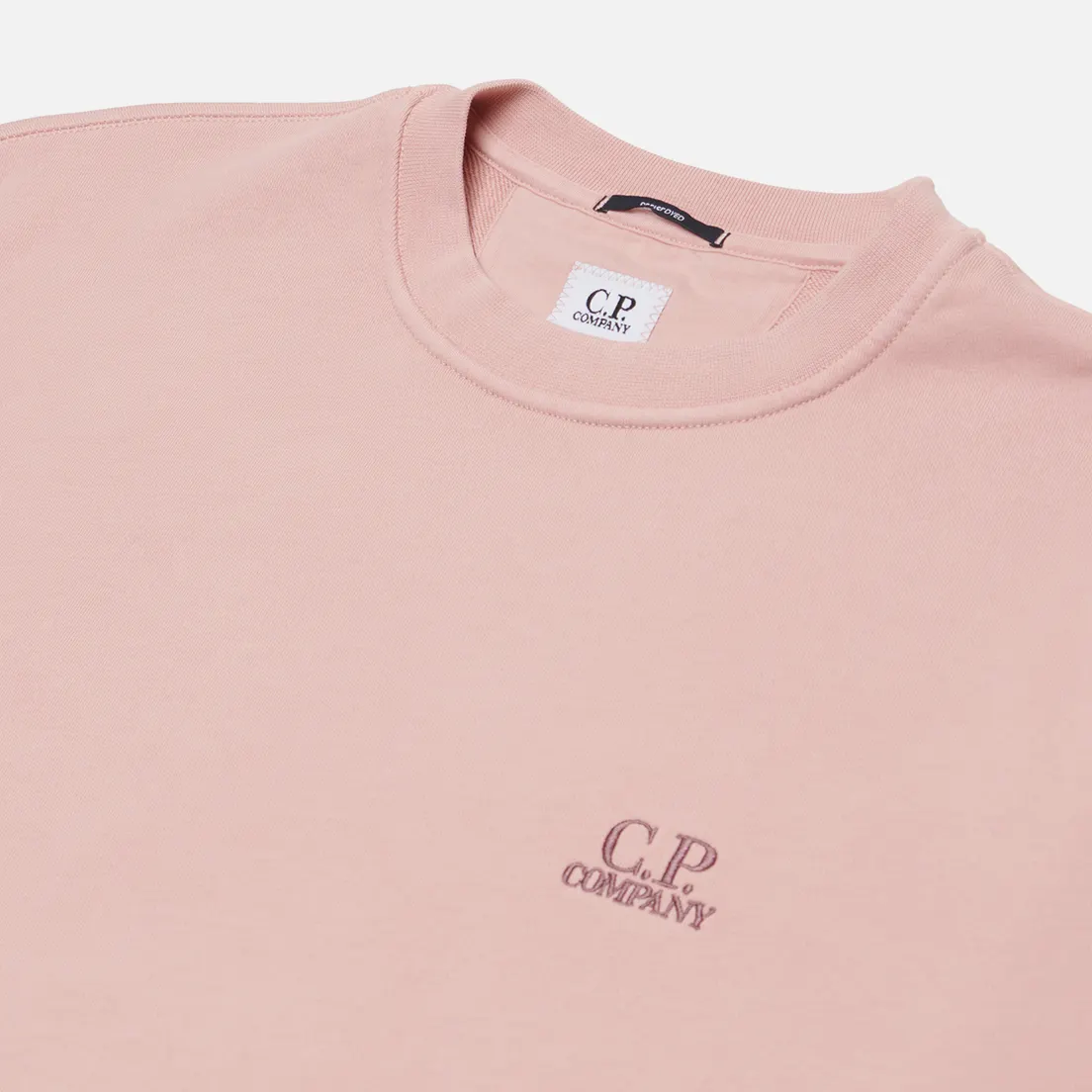 C.P. Company Мужская толстовка Cotton Diagonal Fleece Crew Neck Logo