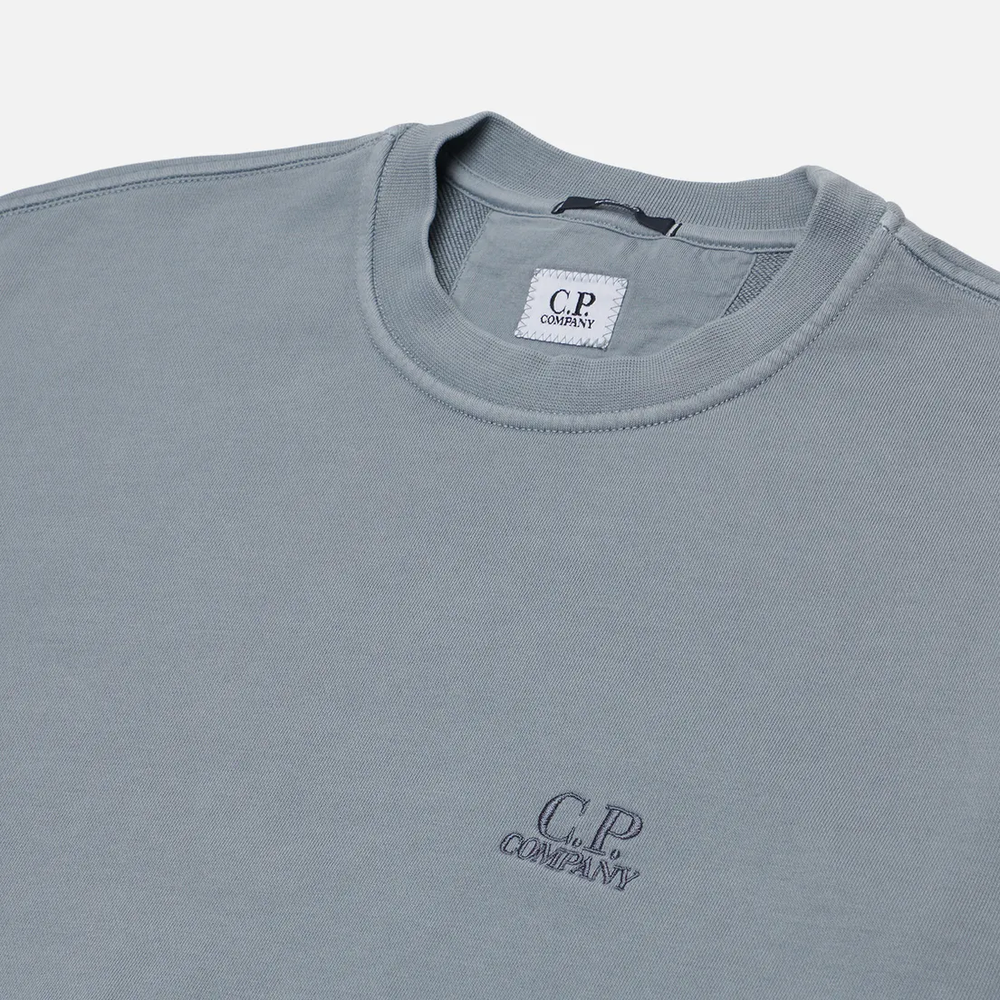 C.P. Company Мужская толстовка Cotton Diagonal Fleece Crew Neck Logo
