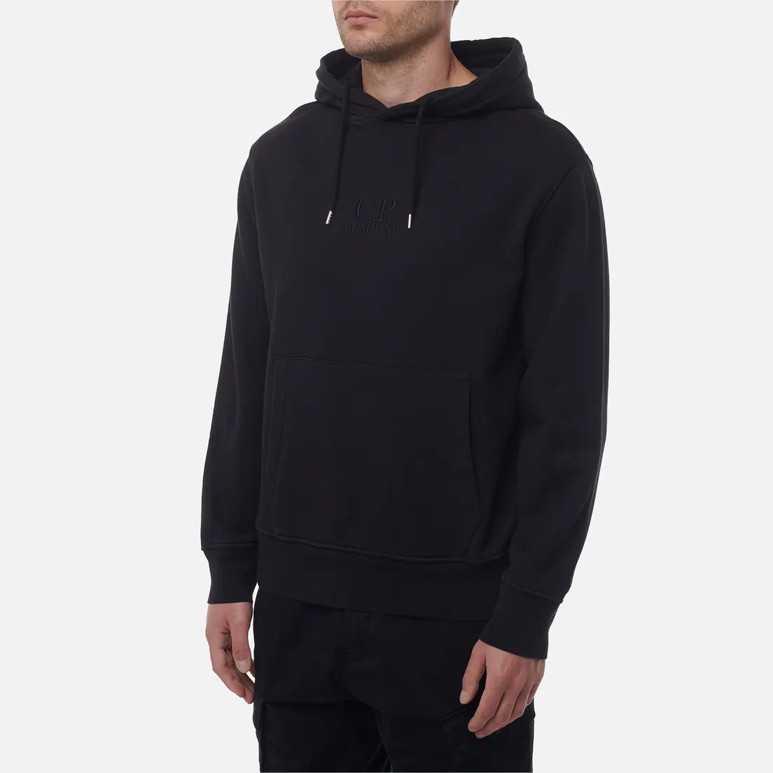 C.P. Company Мужская толстовка Cotton Diagonal Fleece Hoodie Logo