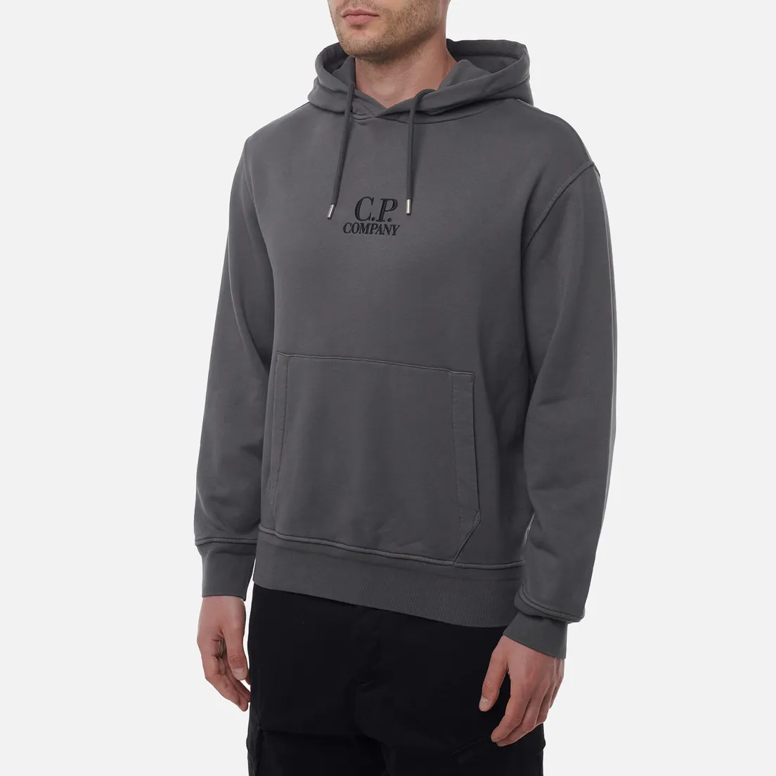 C.P. Company Мужская толстовка Cotton Diagonal Fleece Hoodie Logo