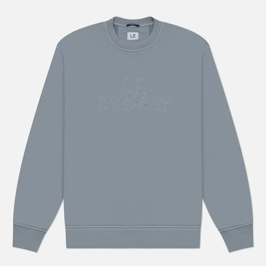 C.P. Company Мужская толстовка Cotton Diagonal Fleece Crew Neck Embroidery