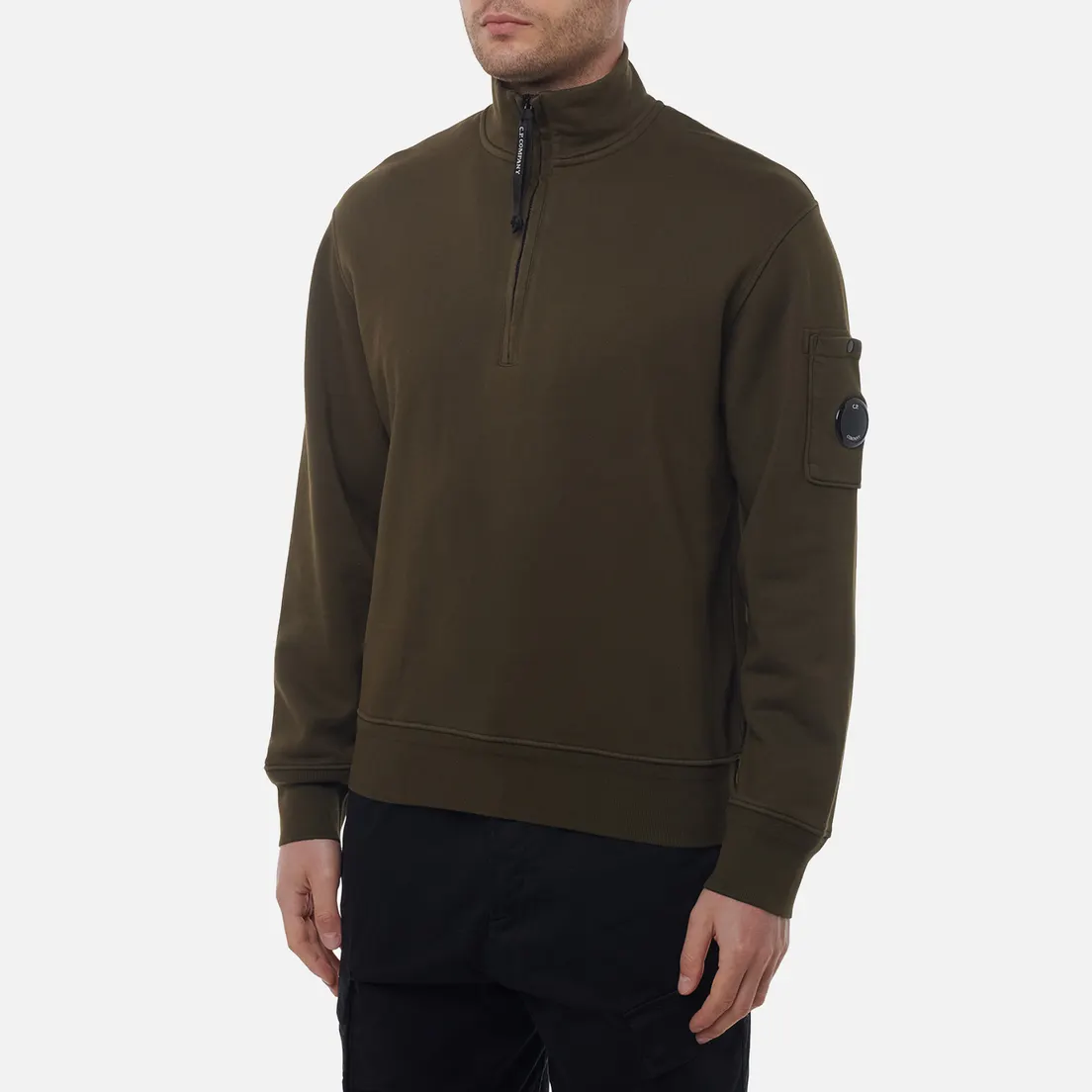 C.P. Company Мужская толстовка Cotton Diagonal Fleece Half Zip