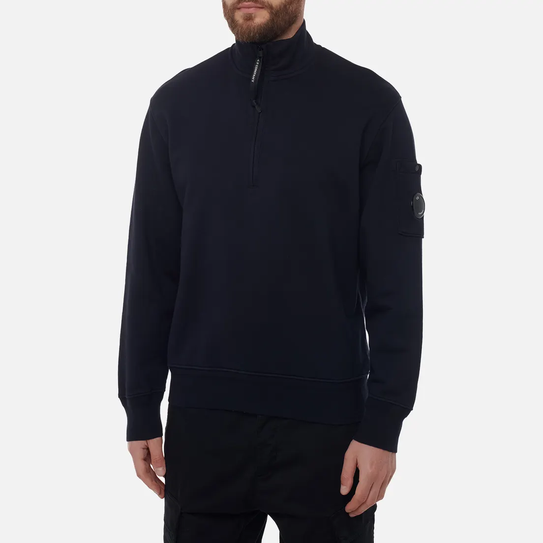 C.P. Company Мужская толстовка Cotton Diagonal Fleece Half Zip