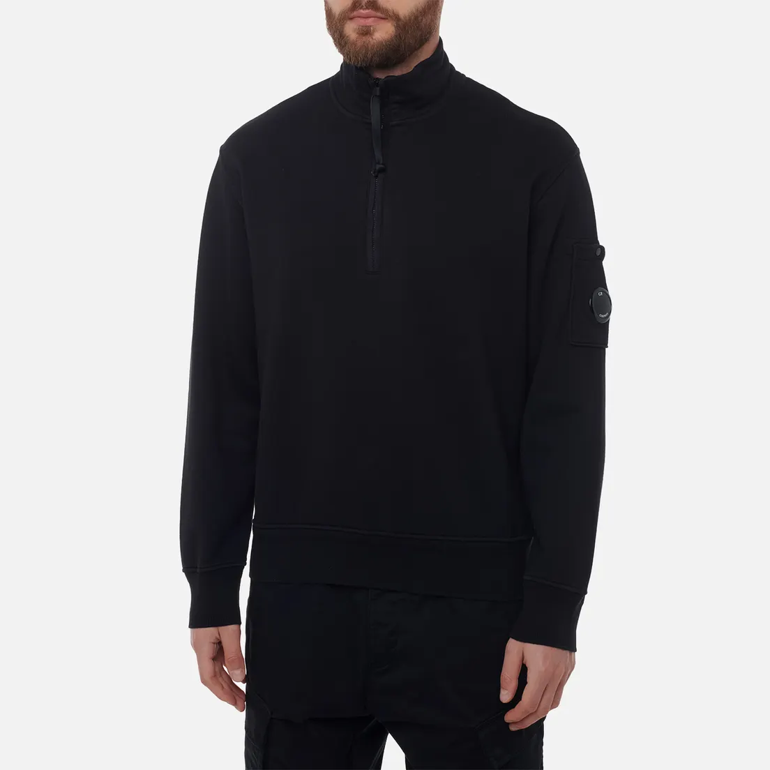 C.P. Company Мужская толстовка Cotton Diagonal Fleece Half Zip