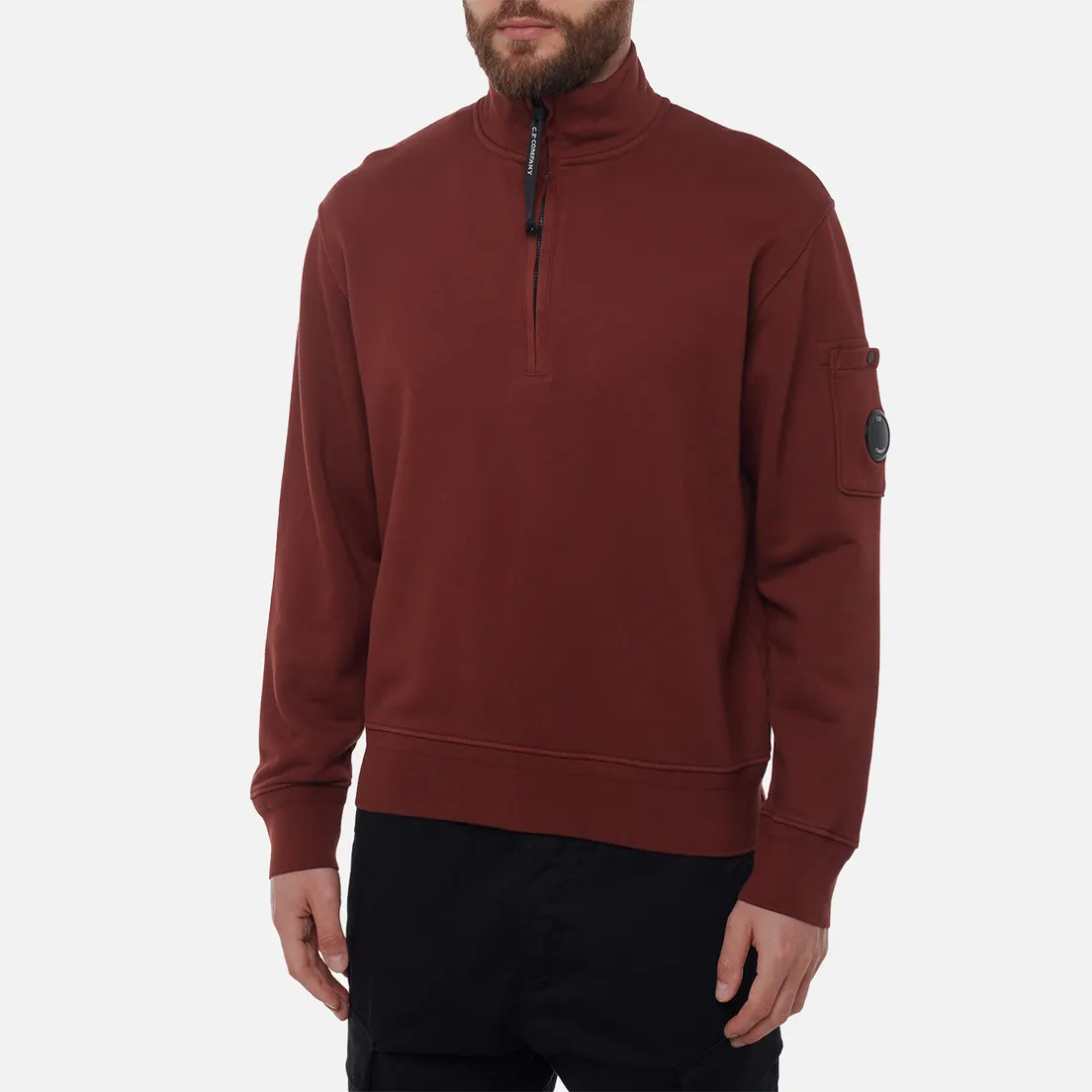 C.P. Company Мужская толстовка Cotton Diagonal Fleece Half Zip