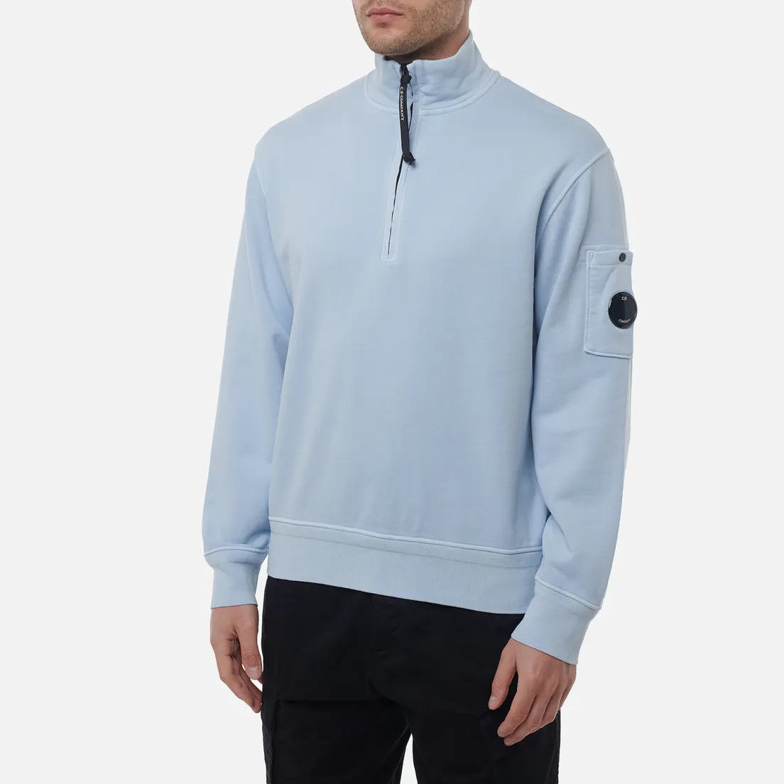 C.P. Company Мужская толстовка Cotton Diagonal Fleece Half Zip