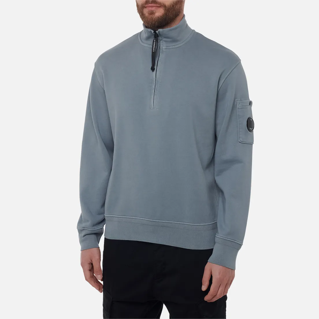 C.P. Company Мужская толстовка Cotton Diagonal Fleece Half Zip