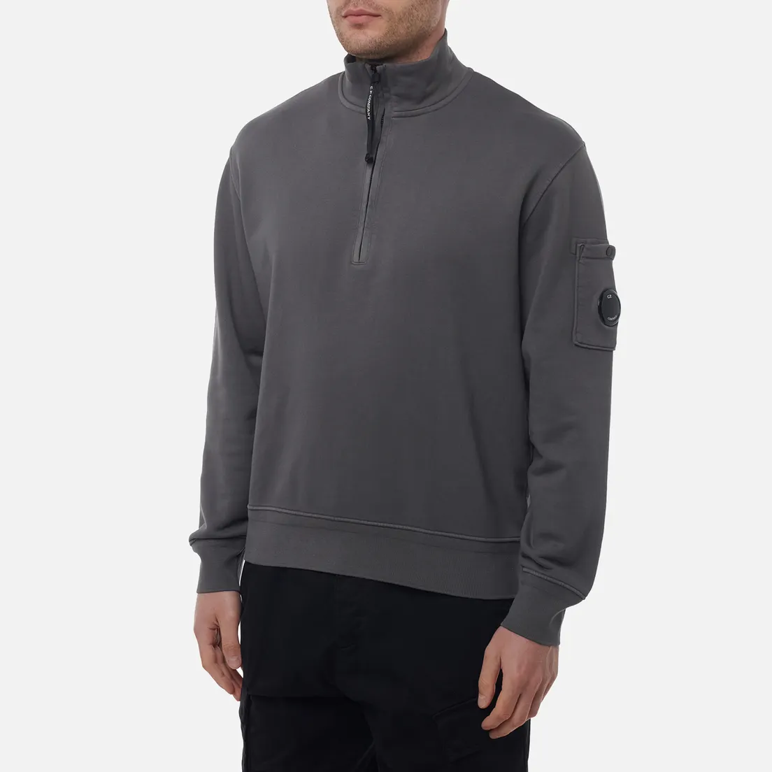 C.P. Company Мужская толстовка Cotton Diagonal Fleece Half Zip