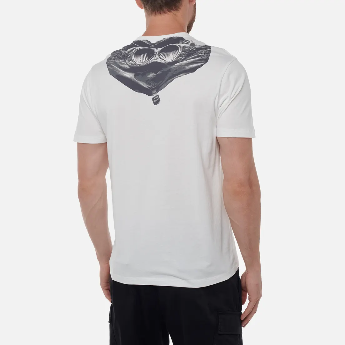 C.P. Company Мужская футболка 30/1 Jersey Back Printed Goggle