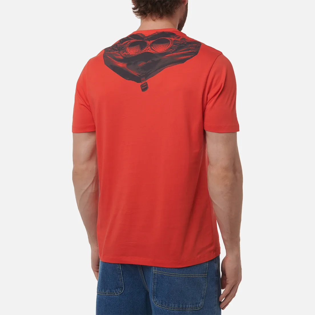 C.P. Company Мужская футболка 30/1 Jersey Back Printed Goggle