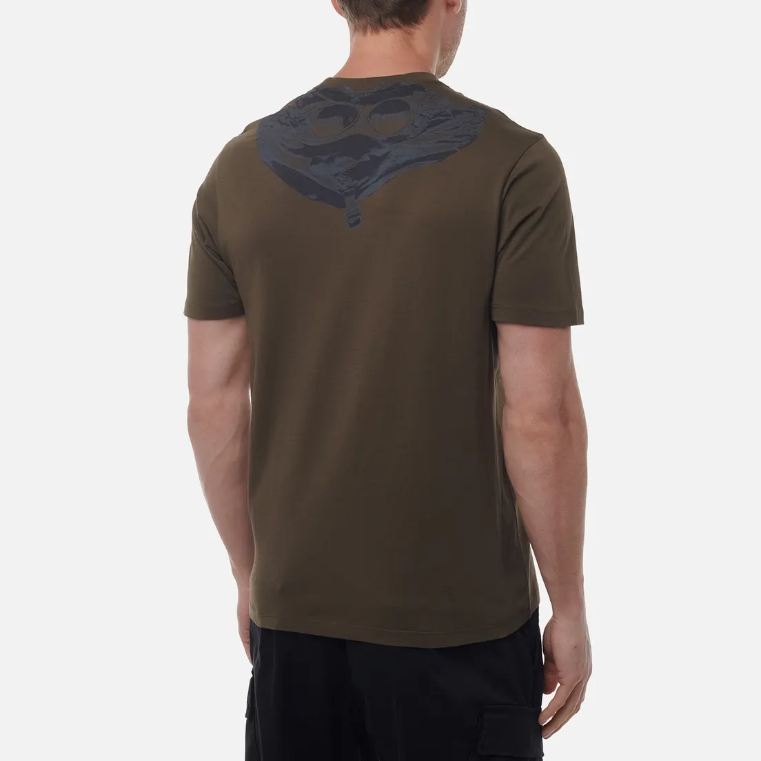 C.P. Company Мужская футболка 30/1 Jersey Back Printed Goggle