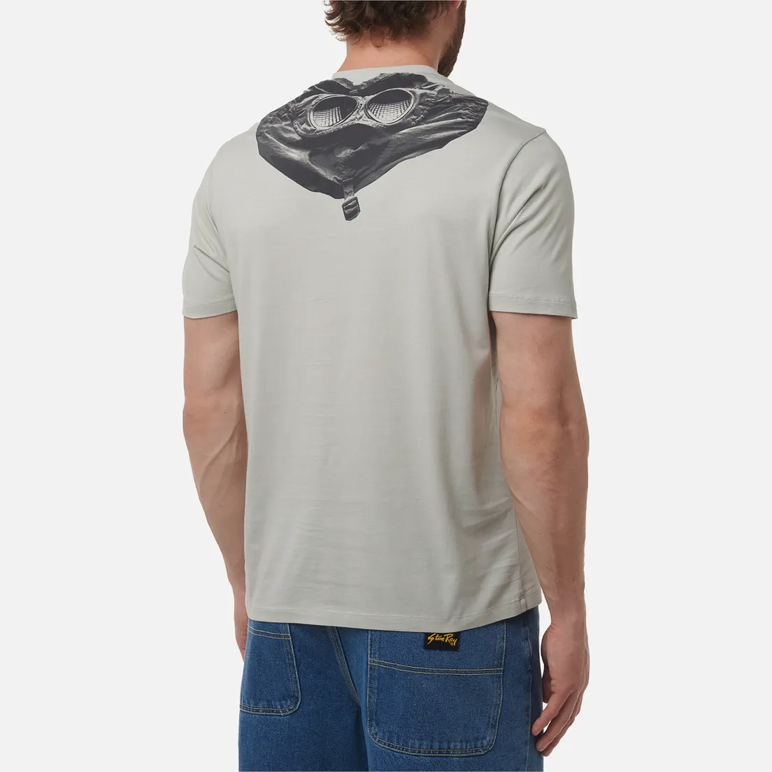 C.P. Company Мужская футболка 30/1 Jersey Back Printed Goggle