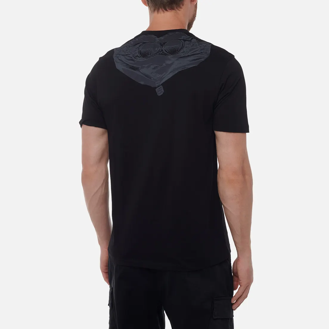 C.P. Company Мужская футболка 30/1 Jersey Back Printed Goggle