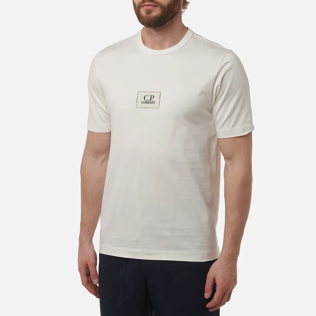 C.P. Company Мужская футболка 30/2 Mercerized Jersey Twisted Small Logo