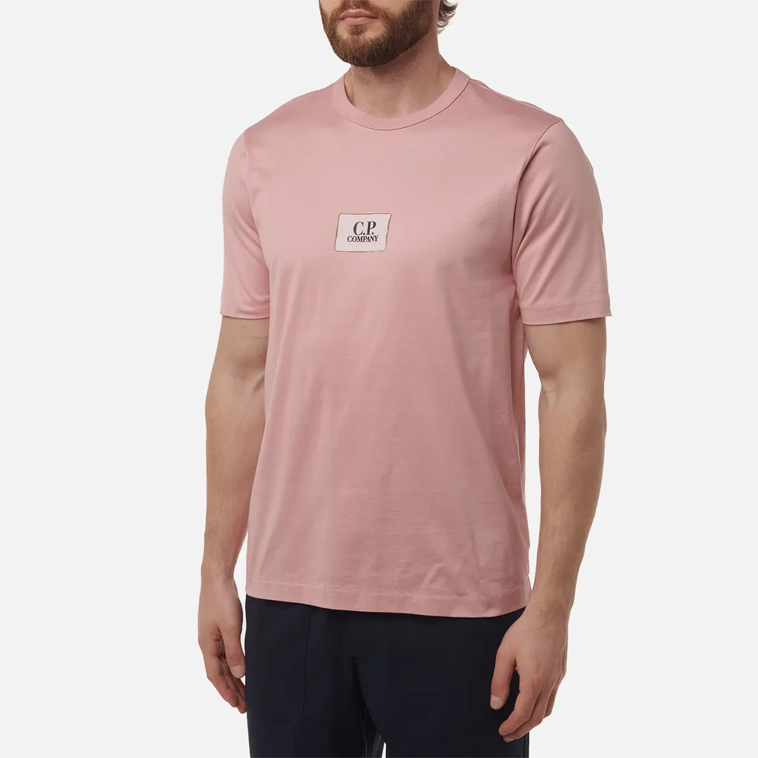 C.P. Company Мужская футболка 30/2 Mercerized Jersey Twisted Small Logo