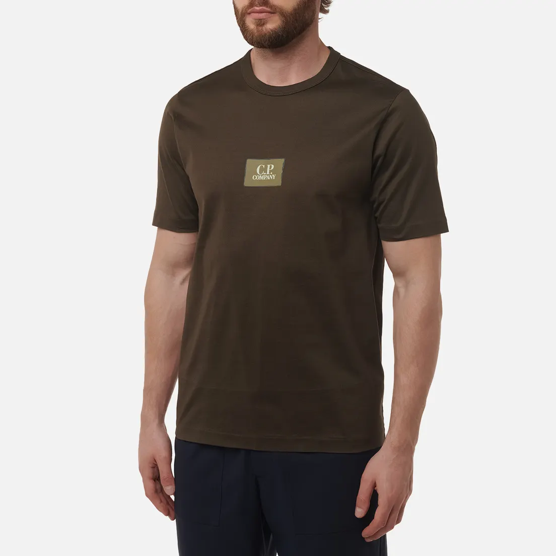 C.P. Company Мужская футболка 30/2 Mercerized Jersey Twisted Small Logo