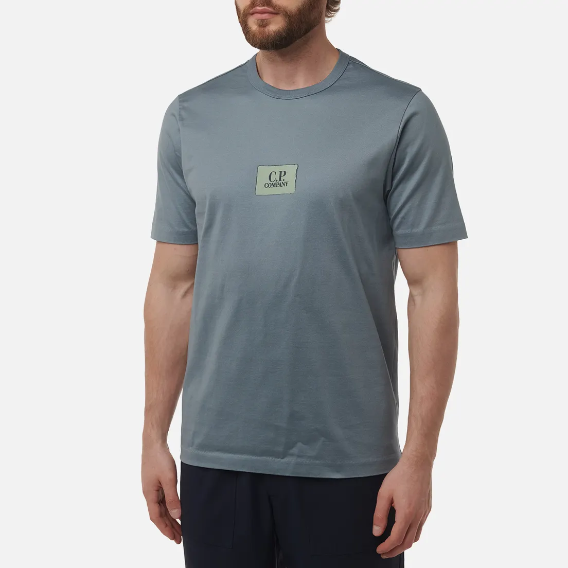 C.P. Company Мужская футболка 30/2 Mercerized Jersey Twisted Small Logo