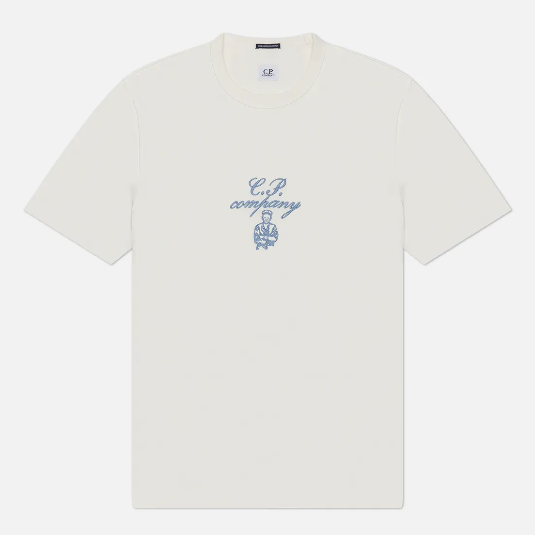 C.P. Company Мужская футболка 30/2 Mercerized Jersey Twisted Embroidery