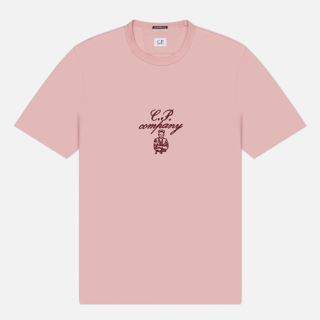C.P. Company Мужская футболка 30/2 Mercerized Jersey Twisted Embroidery