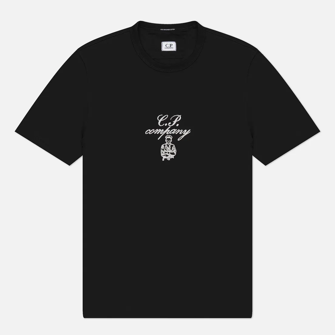 C.P. Company Мужская футболка 30/2 Mercerized Jersey Twisted Embroidery