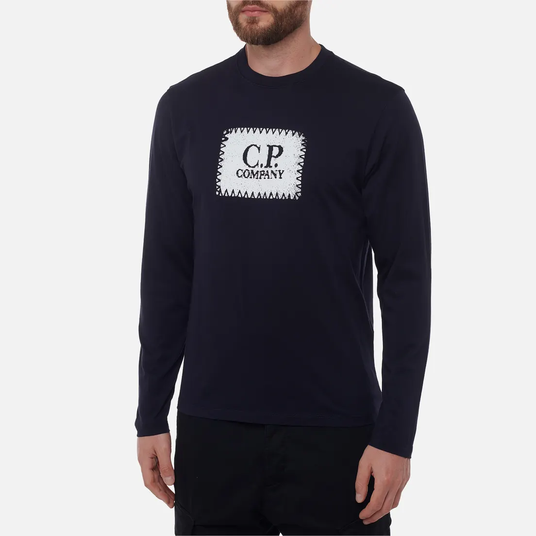 C.P. Company Мужской лонгслив 30/1 Jersey Logo Crew Neck