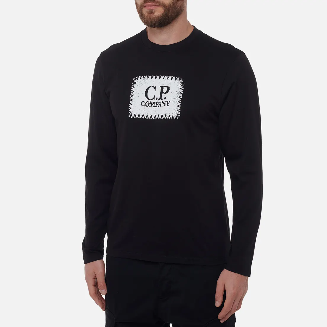 C.P. Company Мужской лонгслив 30/1 Jersey Logo Crew Neck