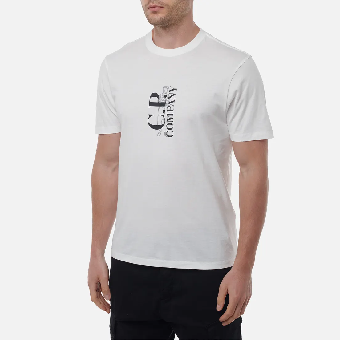 C.P. Company Мужская футболка 30/1 Jersey Vertical Logo