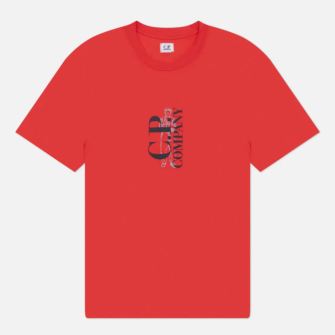 C.P. Company Мужская футболка 30/1 Jersey Vertical Logo