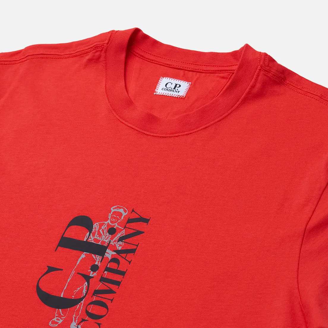 C.P. Company Мужская футболка 30/1 Jersey Vertical Logo