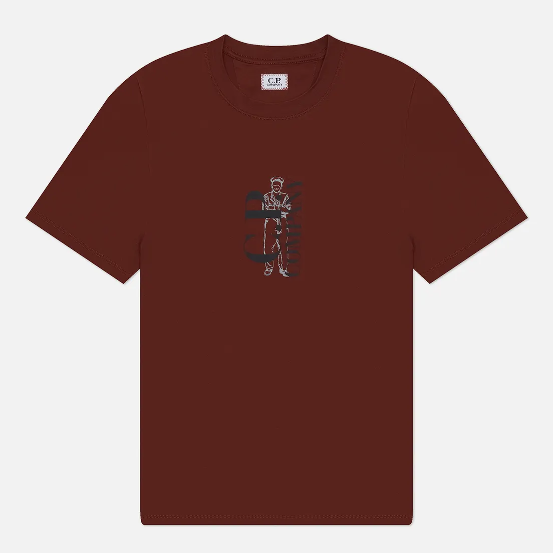 C.P. Company Мужская футболка 30/1 Jersey Vertical Logo