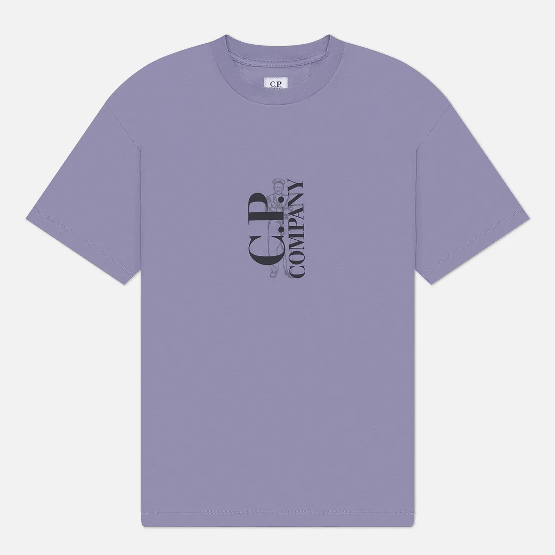 C.P. Company Мужская футболка 30/1 Jersey Vertical Logo