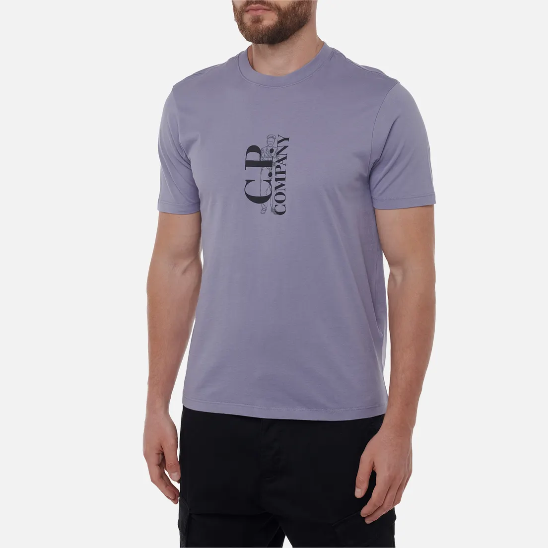 C.P. Company Мужская футболка 30/1 Jersey Vertical Logo