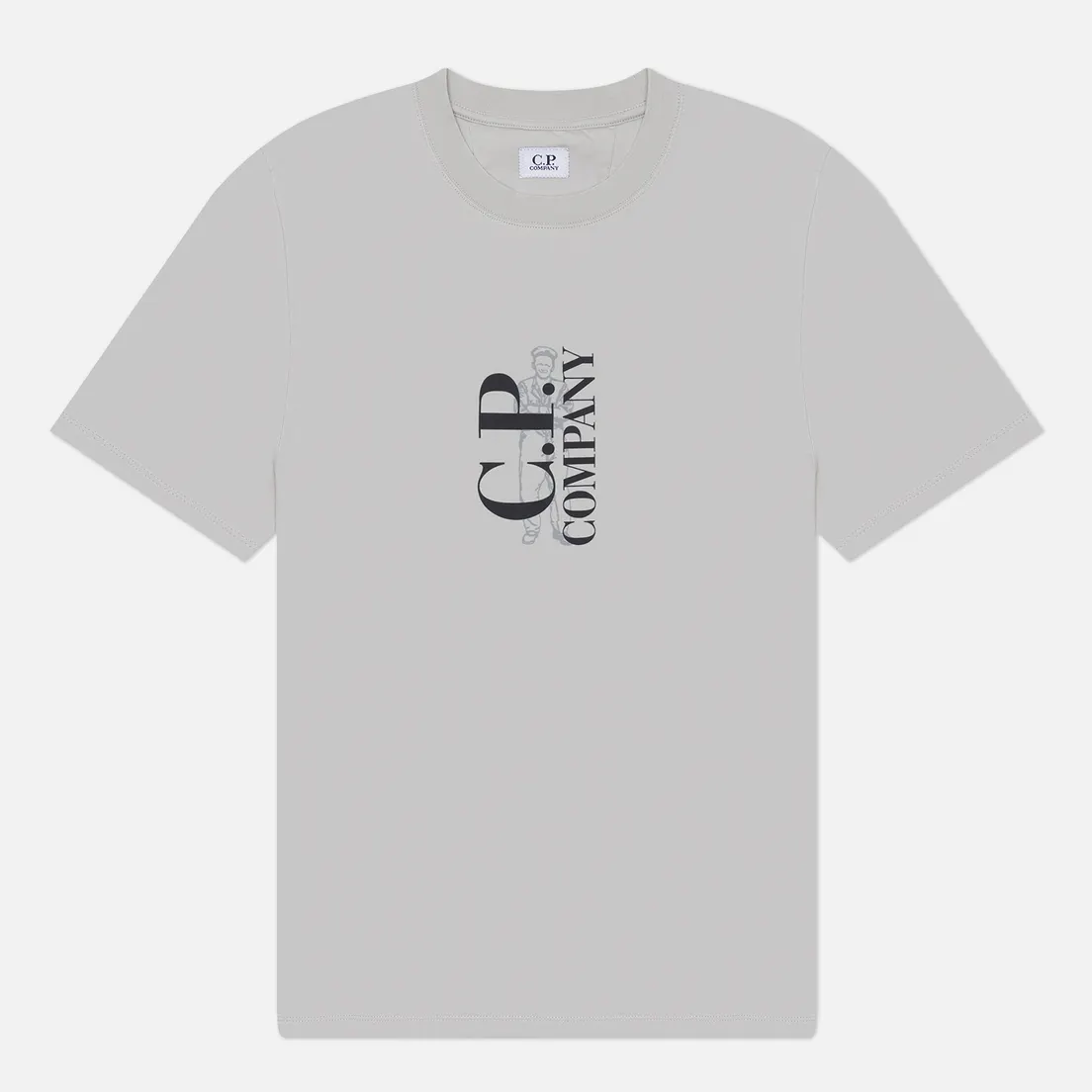 C.P. Company Мужская футболка 30/1 Jersey Vertical Logo