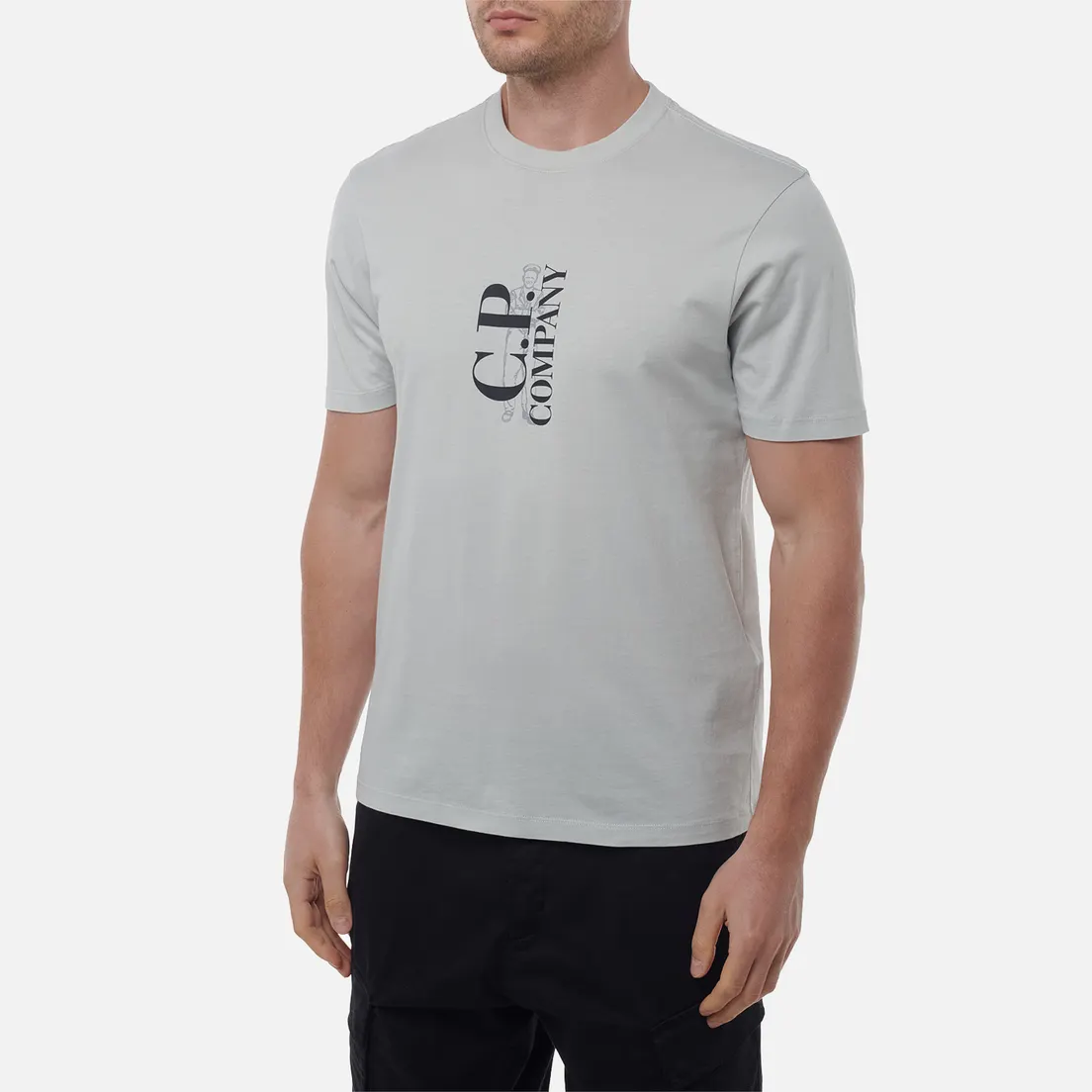 C.P. Company Мужская футболка 30/1 Jersey Vertical Logo