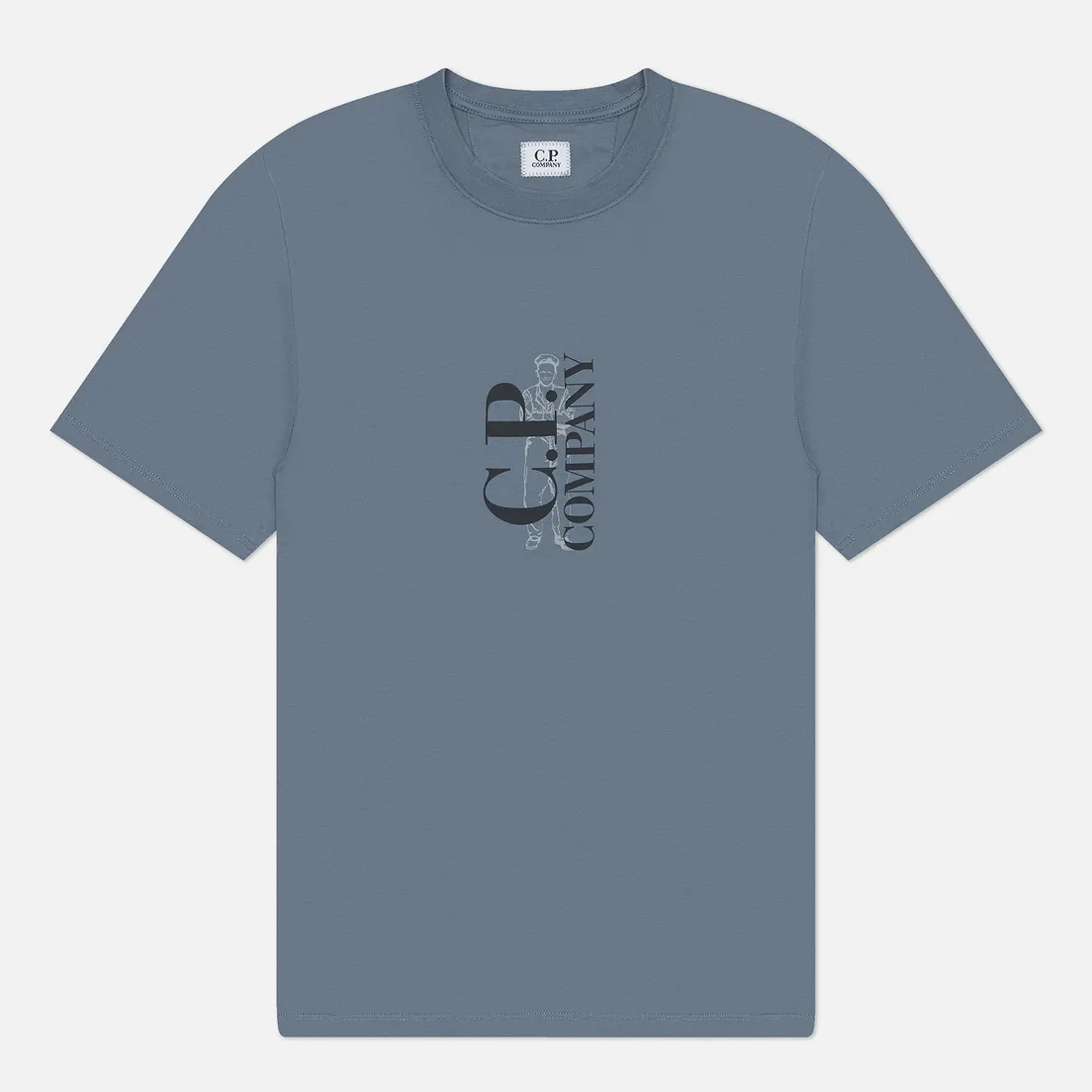 C.P. Company Мужская футболка 30/1 Jersey Vertical Logo