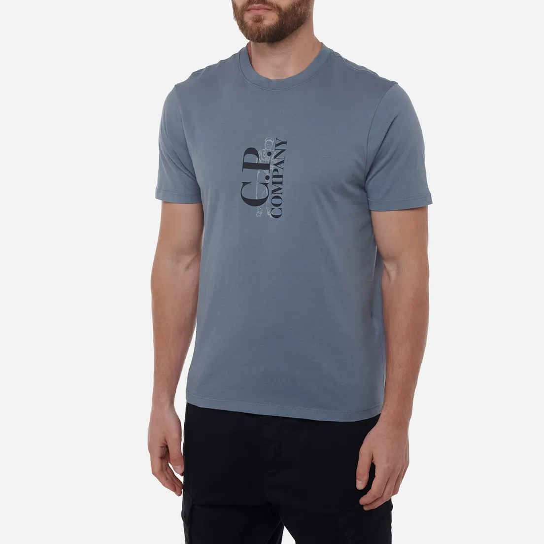 C.P. Company Мужская футболка 30/1 Jersey Vertical Logo