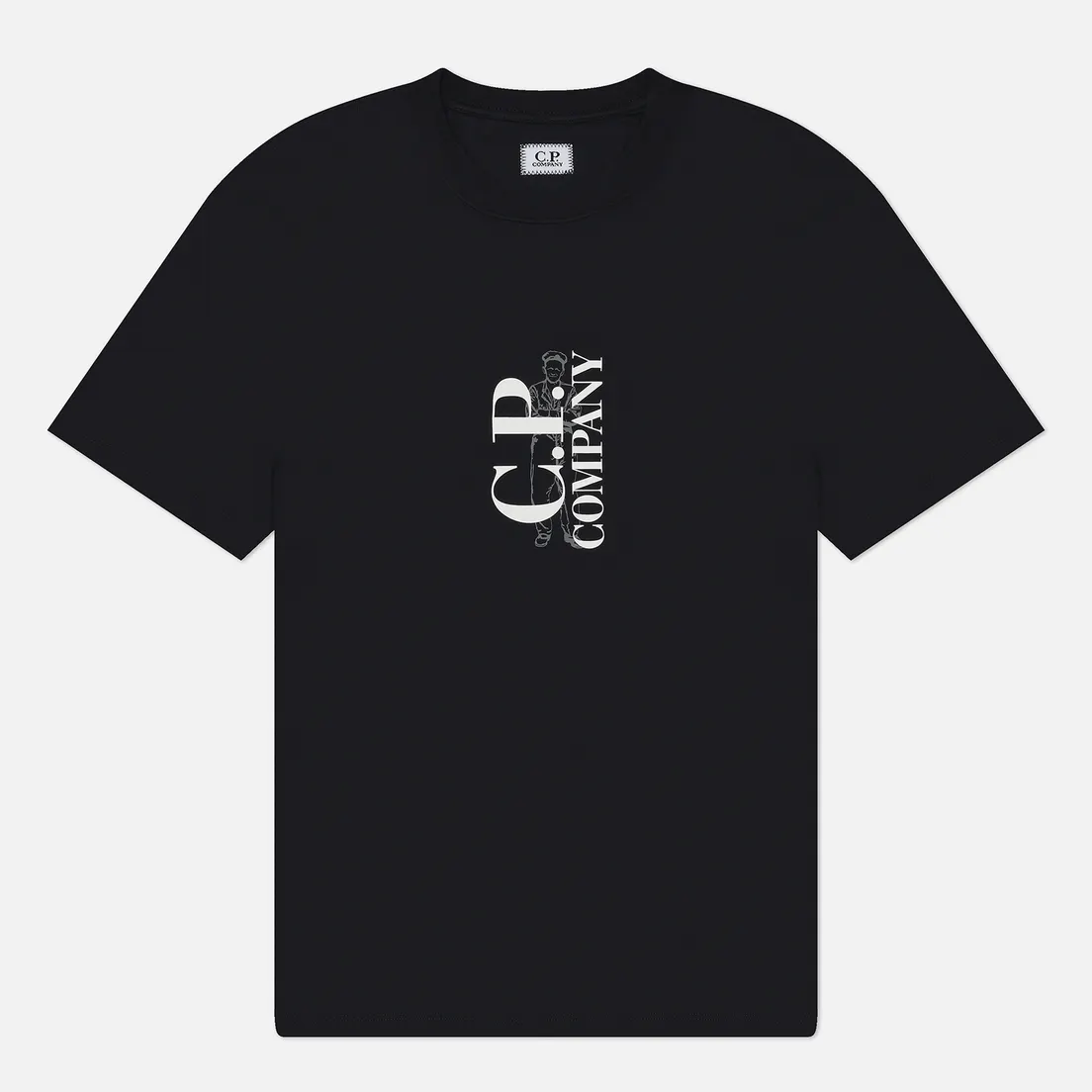 C.P. Company Мужская футболка 30/1 Jersey Vertical Logo