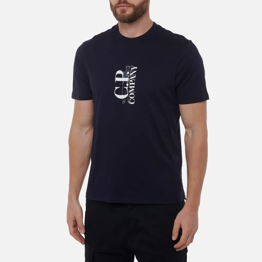 C.P. Company Мужская футболка 30/1 Jersey Vertical Logo