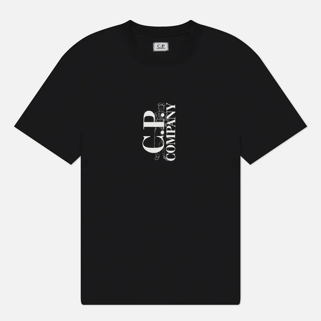 C.P. Company Мужская футболка 30/1 Jersey Vertical Logo