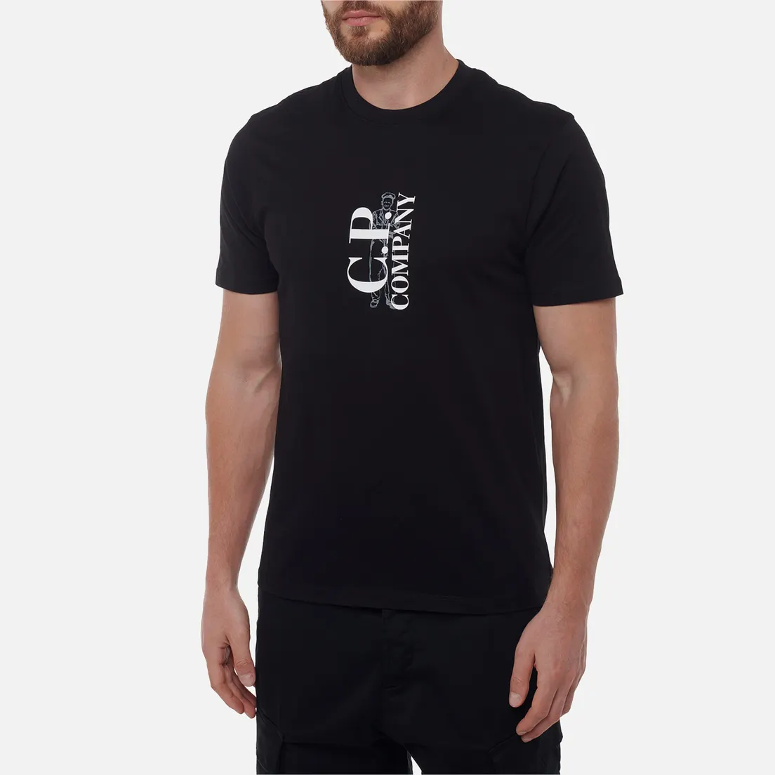 C.P. Company Мужская футболка 30/1 Jersey Vertical Logo