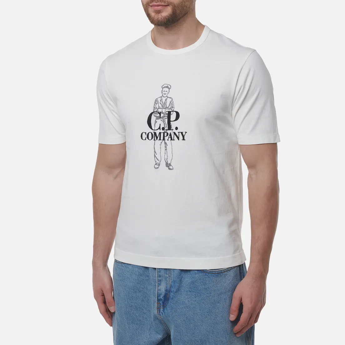 C.P. Company Мужская футболка 1020 Jersey Logo
