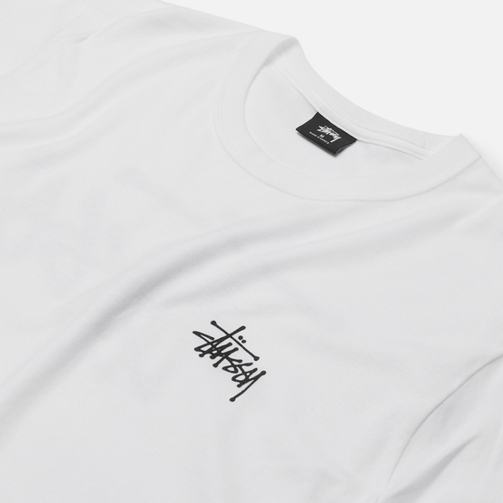 Мужская футболка Stussy Basic White/Black