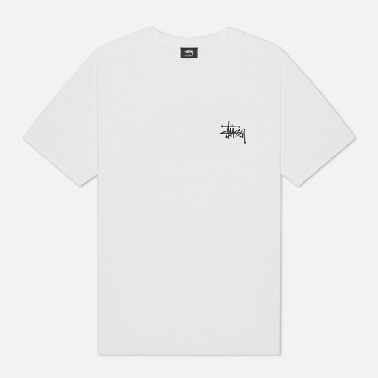 Мужская футболка Stussy Basic White/Black