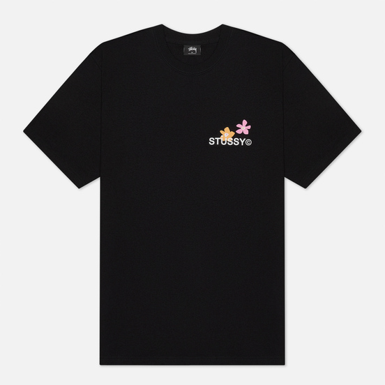 Мужская футболка Stussy City Flowers Black